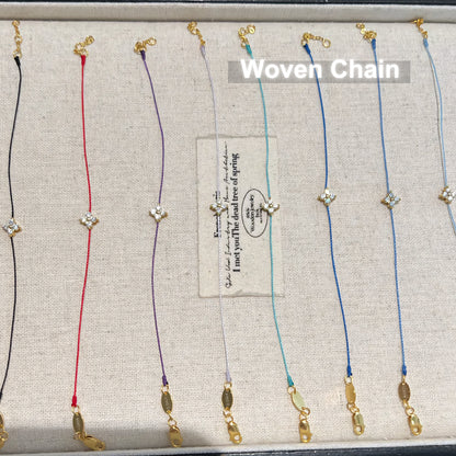 0.30CT Clover Moissanite Woven Bracelet S925 All Color