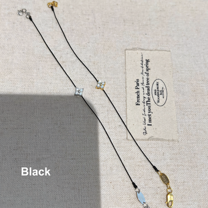 0.30CT Clover Moissanite Woven Bracelet S925 All Color
