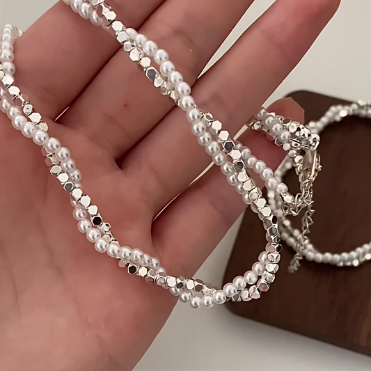 Silverveil Pearl Necklace